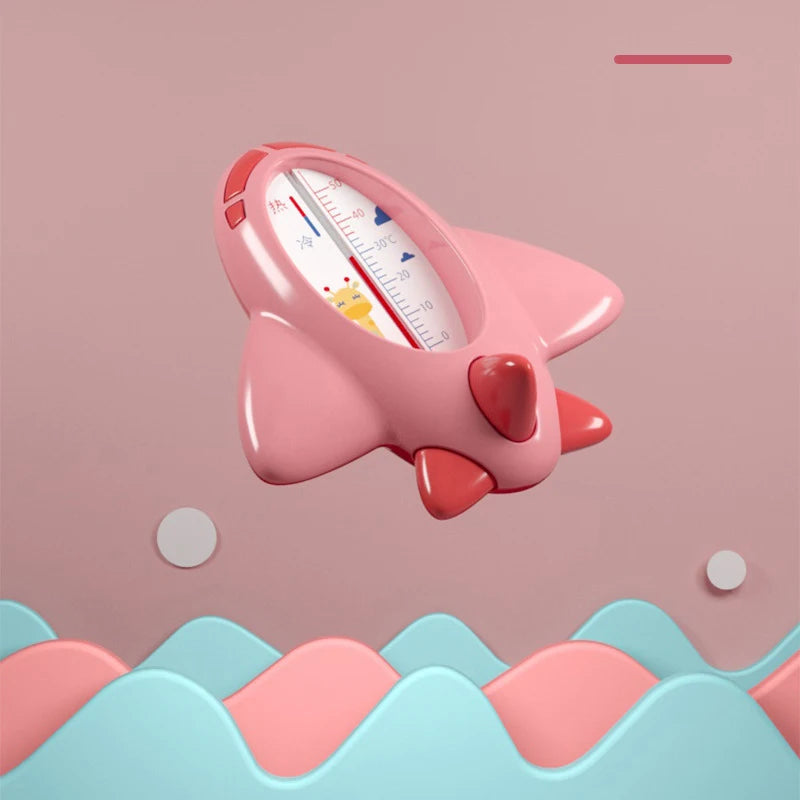Aircraft Baby Bath Shower Water Thermometer Safe Temperature Sensor for Babies Floating Waterproof Shower Thermometer