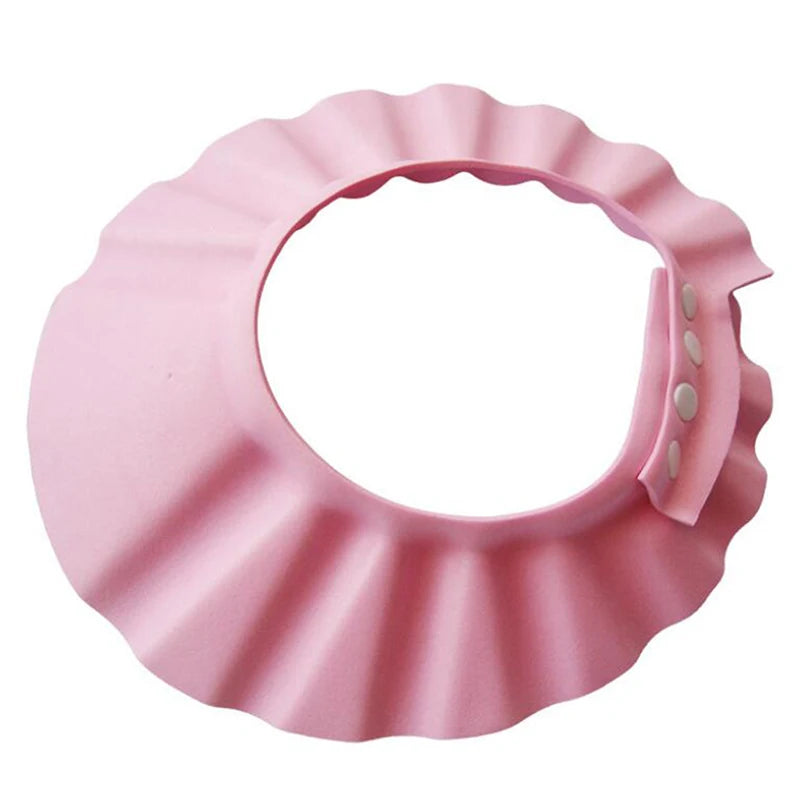 3 Colors Children Adjustable Safe Shampoo Shower Cap Bath Protection Soft EVA Caps Baby Hats Waterproof Wash Hair Shield