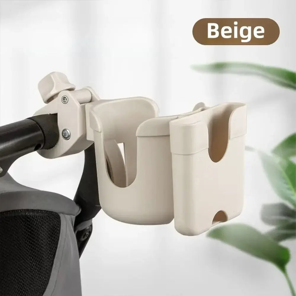 Baby Stroller Water Cup Bottle Holder Baby Stroller Accessories Multifunctional Baby Stroller Cup Holder 2-in-1 Phone Holder