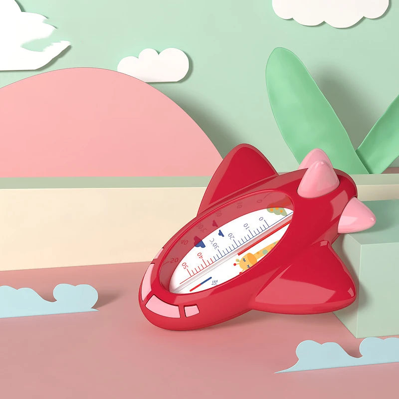 Aircraft Baby Bath Shower Water Thermometer Safe Temperature Sensor for Babies Floating Waterproof Shower Thermometer