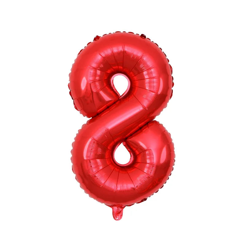 32inch Rainbow Gradient Number Foil Balloon 1-9 for Kids Birthday Party Decor Baby Shower Bridal Shower More Options Avaliable