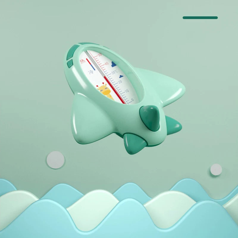 Aircraft Baby Bath Shower Water Thermometer Safe Temperature Sensor for Babies Floating Waterproof Shower Thermometer