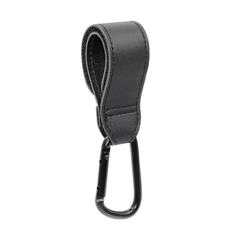 1PCS Baby Stroller Hook PU Leather Adjustable Pram Hook Cart Organizer Diaper Bag Hanger Children Boy Girl Travel Accessories