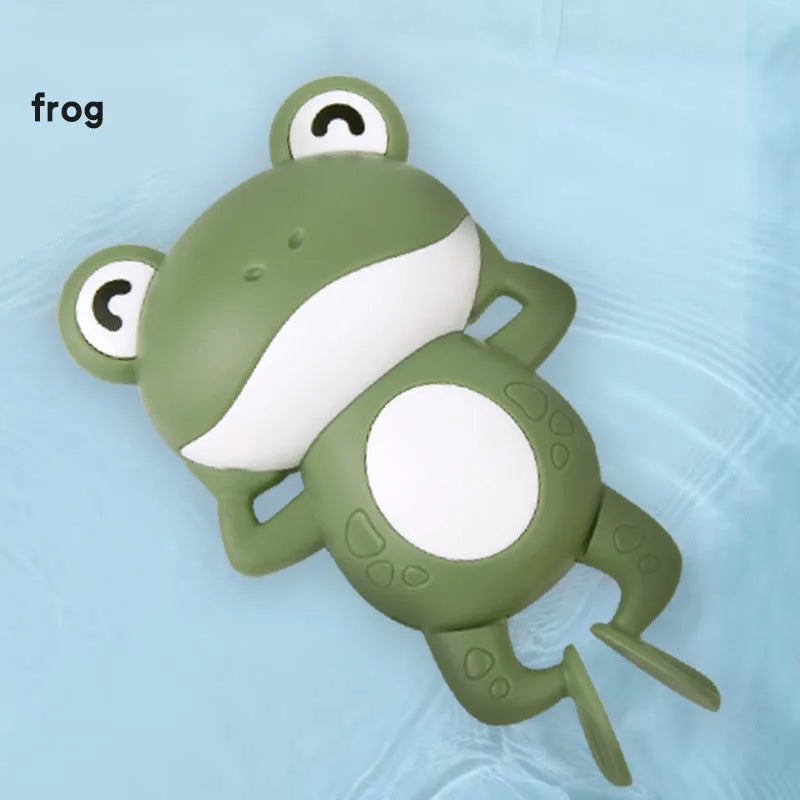 Single Sale Cute Cartoon Animal Tortoise Classic Baby Water Toy Infant Swim Turtle Wound-up Chain Clockwork Kids Beach Bath Toys