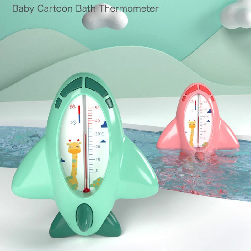 Aircraft Baby Bath Shower Water Thermometer Safe Temperature Sensor for Babies Floating Waterproof Shower Thermometer