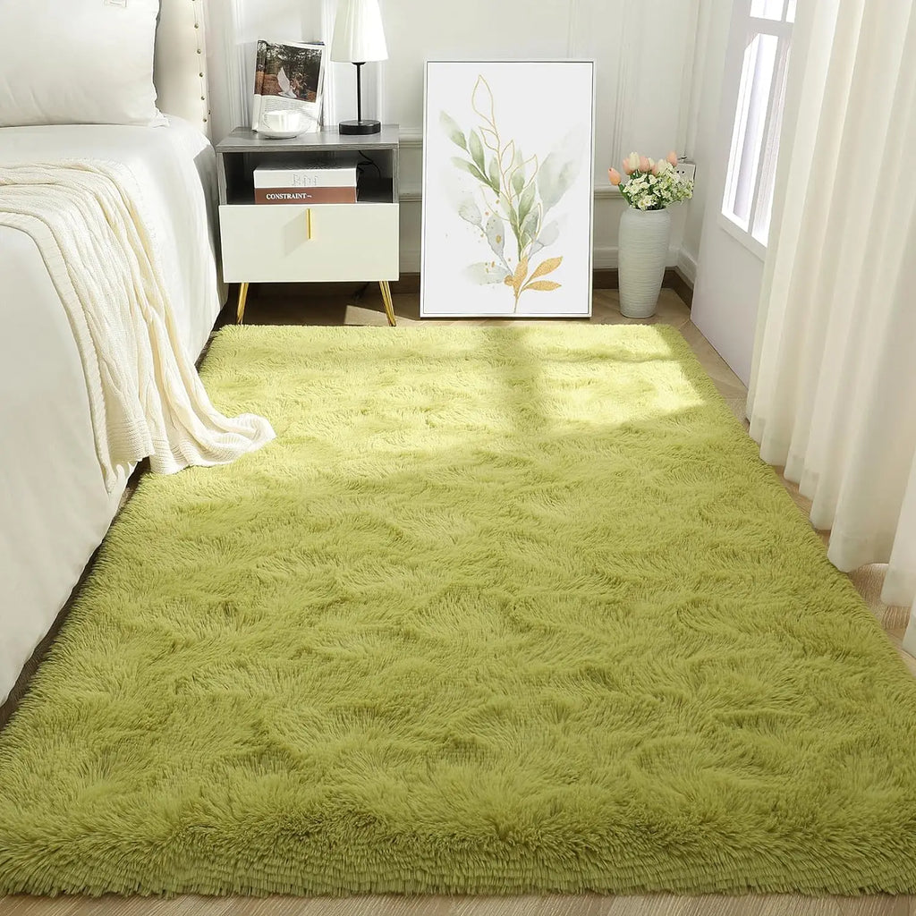 VIKAMA Tie-Dye Plush Carpet Living Room Decoration Soft Fluffy Home Mat Children's Room Baby Crawling Non-Slip Blanket