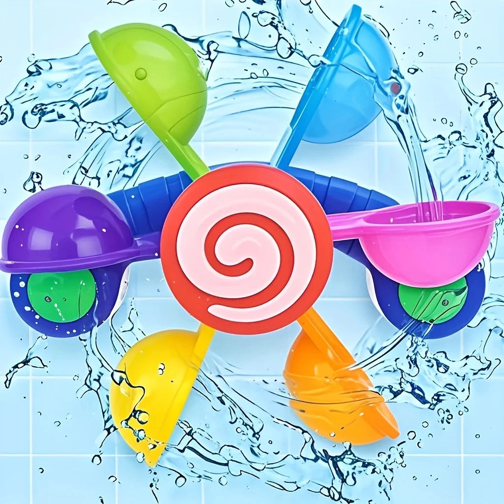 Baby Bath Windmill Toy Rotating Water Spray Toy Sensory Bath Time Play for Infants Toddlers