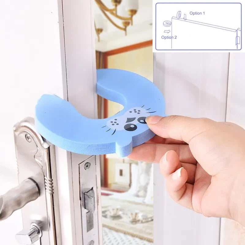 2/5pcs Baby Safety Door Stopper Anti-pinch Hand Cartoon Animal Door Block Thick Child Security Protection Lock Finger Protector