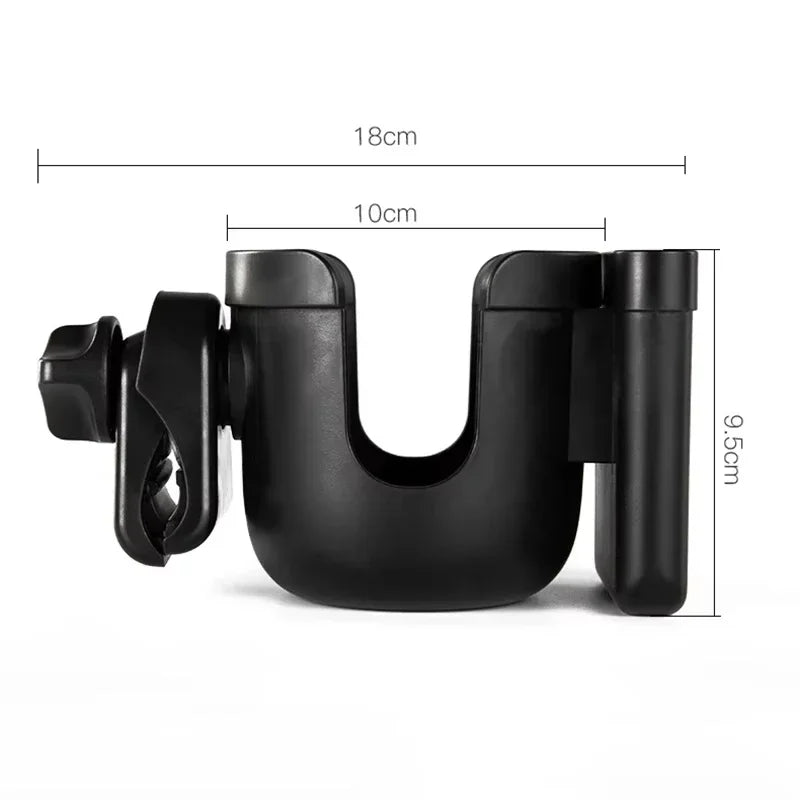 Baby Stroller Water Cup Bottle Holder Baby Stroller Accessories Multifunctional Baby Stroller Cup Holder 2-in-1 Phone Holder