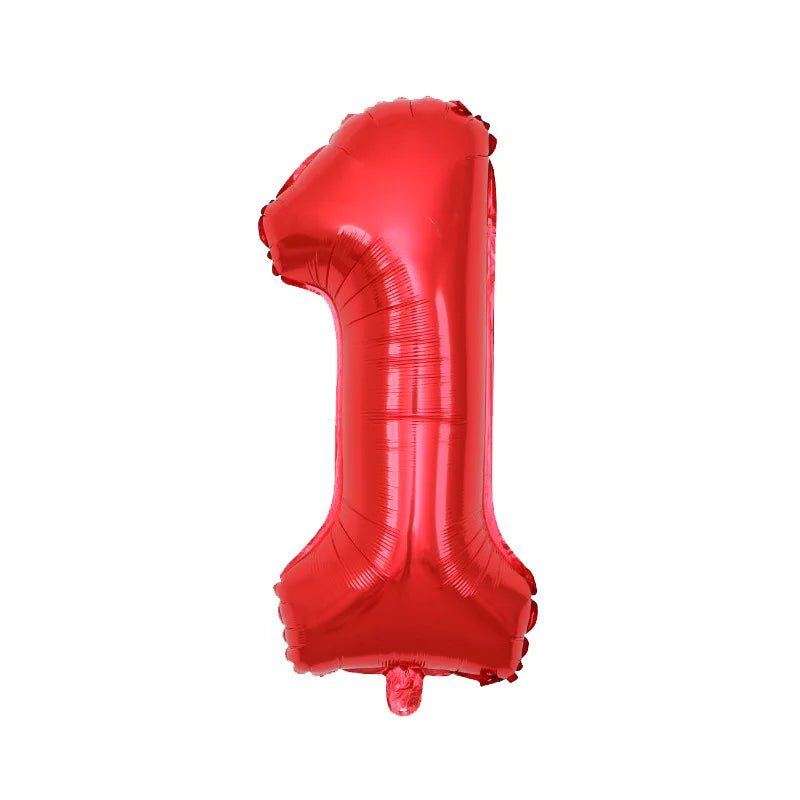 32inch Rainbow Gradient Number Foil Balloon 1-9 for Kids Birthday Party Decor Baby Shower Bridal Shower More Options Avaliable
